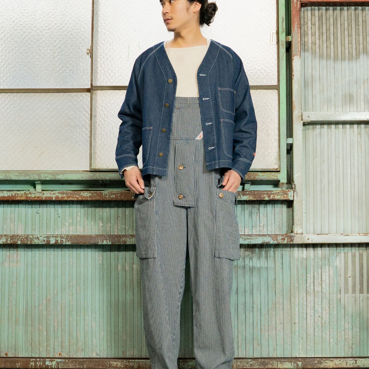 NO COLLAR COVERALLS | Le Pigeon Voyageur | 服飾雑貨・アパレルの 