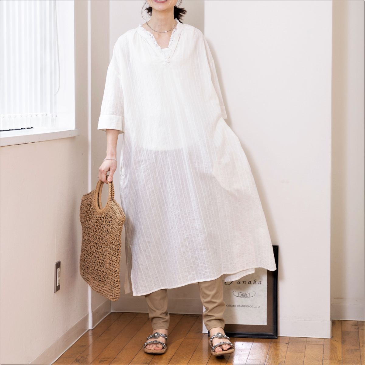 2022年購入今期 CAROLINA GLASERのシャドーストライプワンピース 純正 ... 2022年購入今期★CAROLINA GLASERのシャドーストライプワンピース