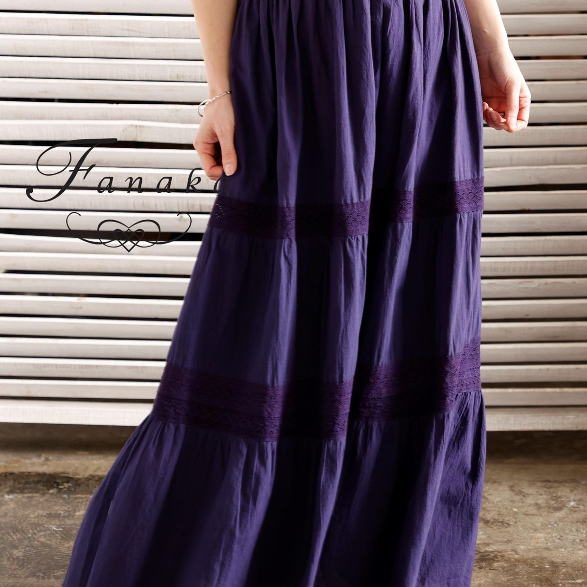 SALE/2022SS】綿レースティアードスカート | Fanaka | 服飾雑貨