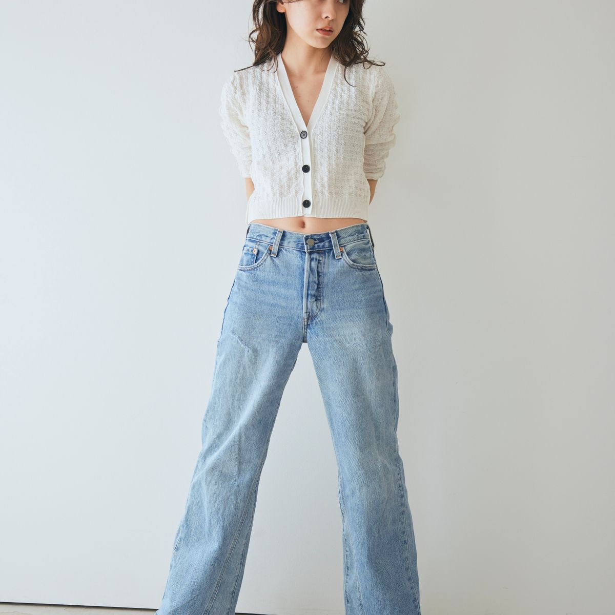 Lynx check cardigan WHITE | tyn.TGOR | 服飾雑貨・アパレルの仕入れ 