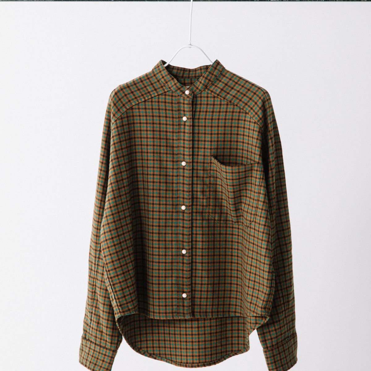 T/Rチェック パールボタンシャツ【BB35-117】 | BLANC basque | 服飾 