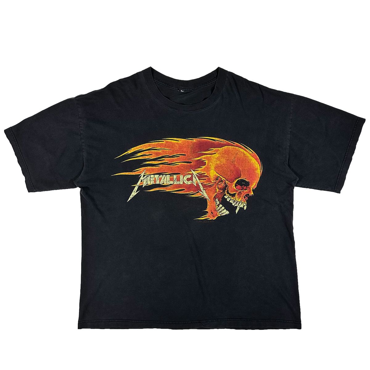 METALLICA PUSHEAD FLAME SKULL メタリカ パスヘッド フレームスカル | homula vintage select |  服飾雑貨・アパレルの仕入れに最適・ブランド向けオンラインマーケットプレイス homula（ホムラ）