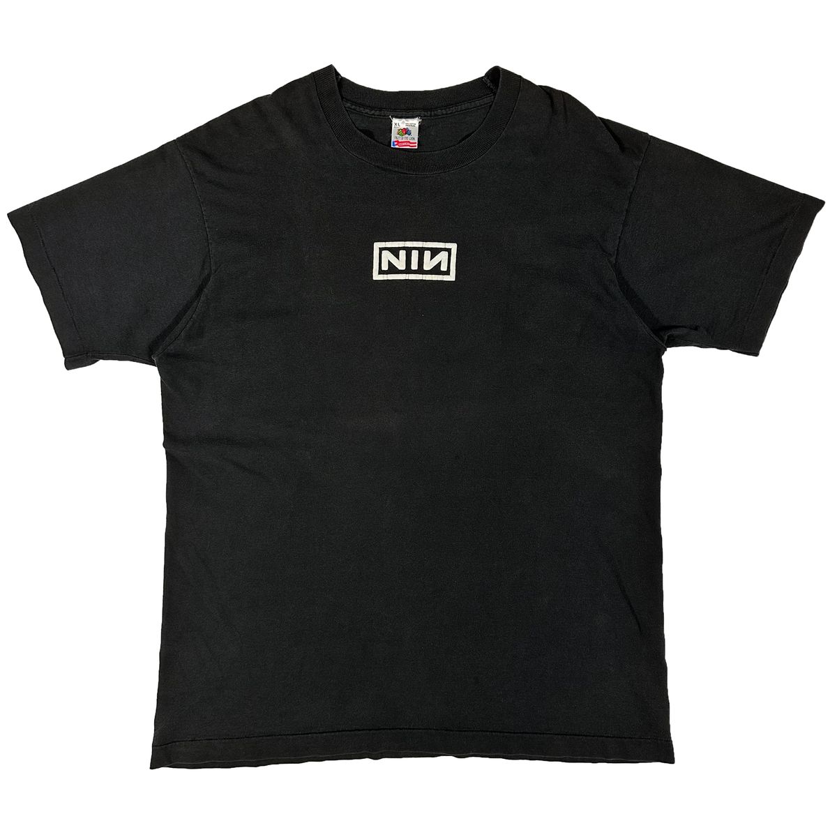 NINE INCH NAILS NIN BOX LOGO FRUIT OF THE LOOM XL ナインインチネイルズ | homula  vintage select | 服飾雑貨・アパレルの仕入れに最適・ブランド向けオンラインマーケットプレイス homula（ホムラ）