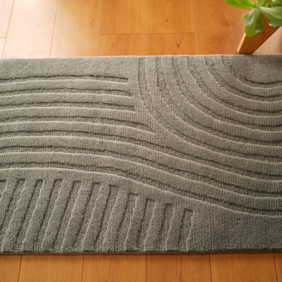 【受注生産】KARESANSUI_NAMI_ドアマット_ウールラグ_手紡ぎ手織り terrier de sautillé 服飾雑貨