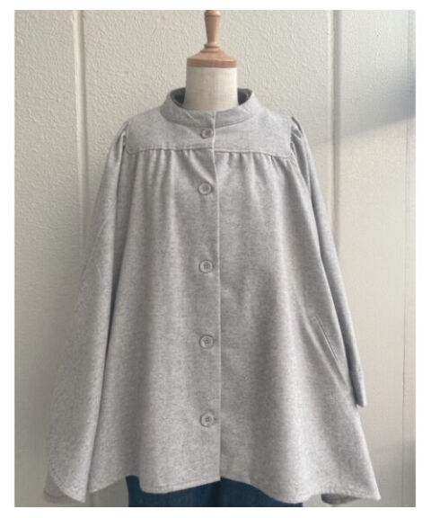 メランジウールバンドカラーテントコート | ubasoku | 服飾雑貨